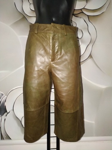 Pantaloni vera pelle zara - pantaloni,