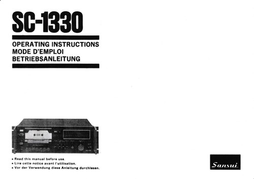 Operating instructions - operating,