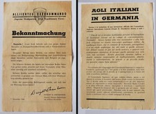1945 Wehrmacht volantino guerra alleata Wh WW2 WW2 Italy W.G221 volantino FL273