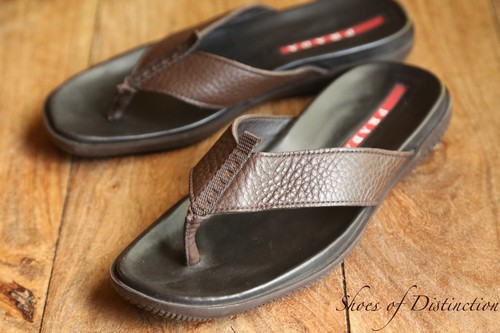 Sandali prada pelle marrone - sandali,