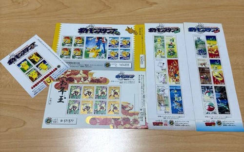 Foglio francobolli pokemon - foglio,