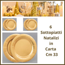 Set sottopiatti oro - 6,