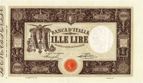Lire 1000 matrice - , 6