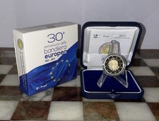ITALIA 2015 - 2 EURO COMMEMORATIVO 30° ANNIVERSARIO BANDIERA EUROPEA PROOF