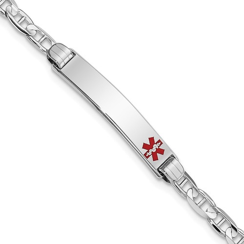 Bracciale maglia ancora oro - bracciale,