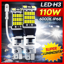 COPPIA LAMPADINE H3 LED 110W