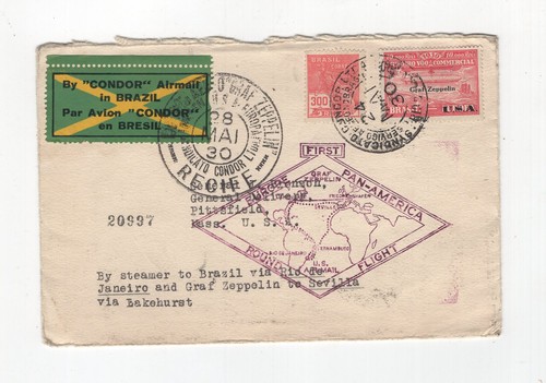 1930 brasile zeppelin - brasile, 127