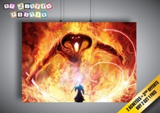 Poster BALROG GANDALF BATTLE LORD OF THE RINGS SEIGNEURS DE ANNEAUX