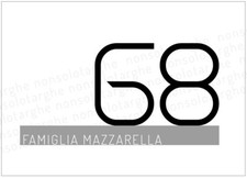 numero civico stile moderno
