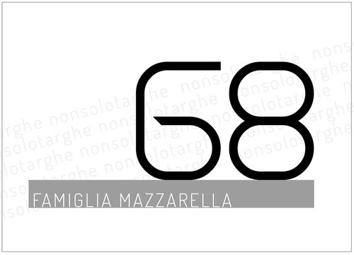 Numero civico stile moderno - stile,