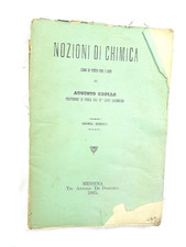 SCIENZA  CHIMICA libro antico
