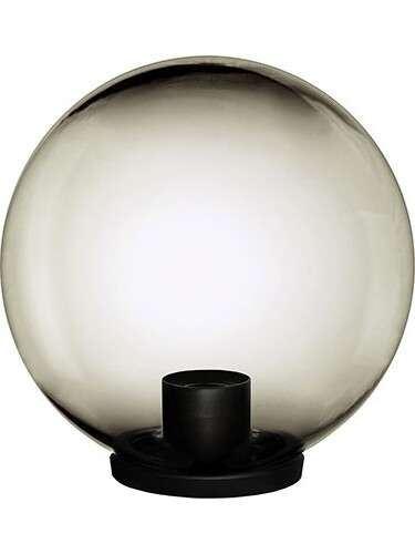 Lampione globo fume volt - fume, cm