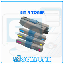 KIT 4 PEZZI TONER COMPATIBILE  PER OKI C301DN C321DN MC332DN MC342DN MC342DNW 