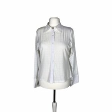 Camicia da donna bianca manica