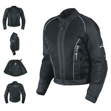 Giacca Giubbino Mesh Traforato Traspirante Tessuto Tecnico Moto Sport Nero
