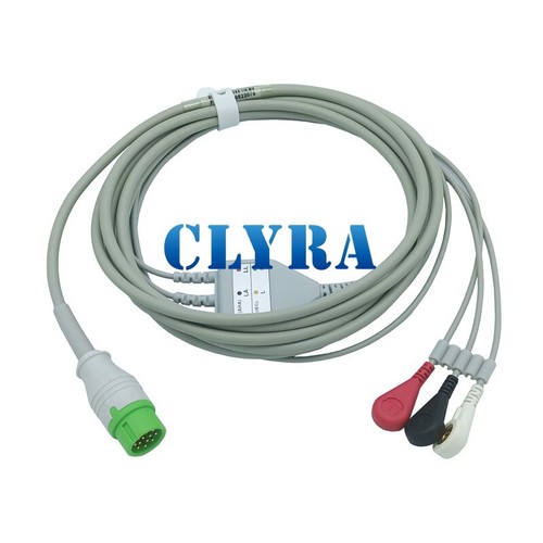Cavo paziente ecg pin 3 - cavo,