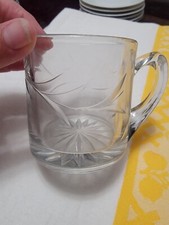 Vintage Etched Glass Creamer