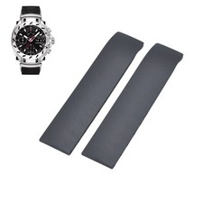 Cinturino in gomma nero 20 mm