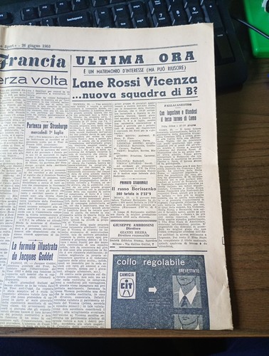 1953 fusione associazione - fusione,
