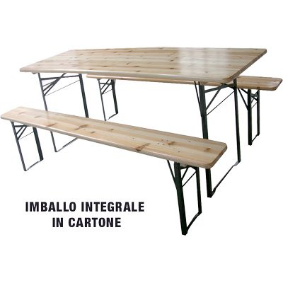 Set tavolo panche birreria - tavolo,