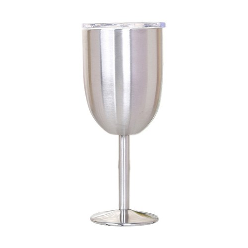 Bicchiere vino acciaio - bicchiere, inox