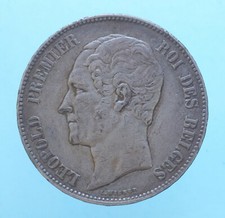 BELGIO LEOPOLDO I 5 FRANCHI