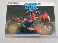 BROCHURE ORIGINALE HONDA CBX 750 F DEPLIANT 