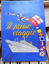 Nave Da Crociera GIULIO CESARE 1963 IL PRIMO VIAGGIO BROCHURE DEPLIANT SCHIP