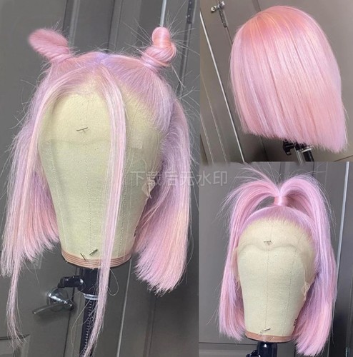 Parrucche rosa chiaro taglio