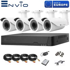 Kit videosorveglianza ENVIO con 4 telecamere 5 MP AHD con HDD