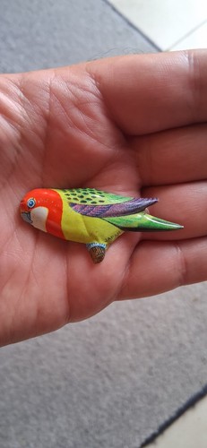 Spilla pappagallo rosella - spilla,