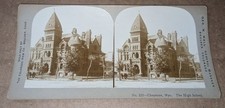 Ed Tangen Stereoview Cheyenne Wyoming High School