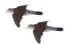 Coppia di UCCELLI DA RICHIAMO IN VOLO - in plastica - FR741B