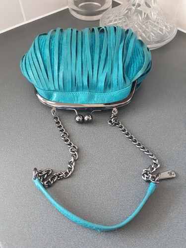 Borsa stefanel pelle blu - in,