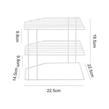 Cucina Condimento Angolo Rack Piatto Pentola Cibo Articoli Vari Organizzatore Ra