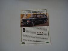 advertising Pubblicità 1993 RANGE ROVER LSE