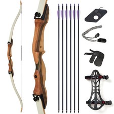 Set di archi ricurvi 62" per