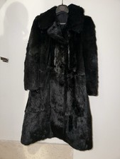 Pelliccia Visone Nero, Autentica,Cucita a Pannelli. Vintage.No Brand,Artigianale