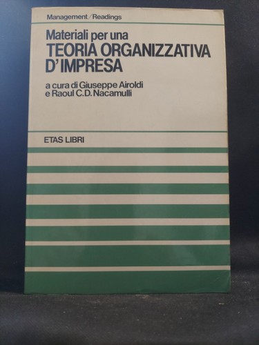 Teoria organizzativa impresa - teoria,