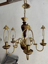 Lampadario in ottone stile fiammingo