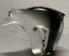 Scultura orso in vetro
