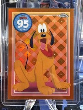 2025 Topps Chrome Disney Pluto 95th Ann Inserto Raro Rifrattore Arancione /25 #PL-1