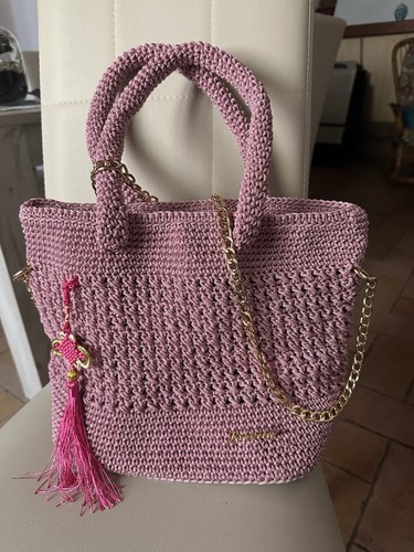 Borsa fatta mano uncinetto - fatta,