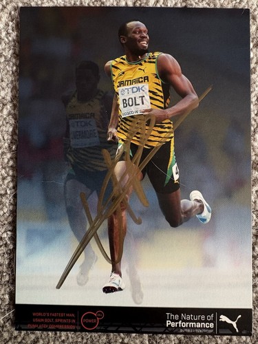 Signed photo usain bolt - signed,