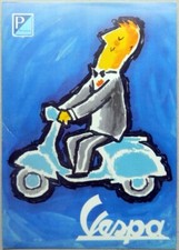 VESPA PIAGGIO CARTOLINA