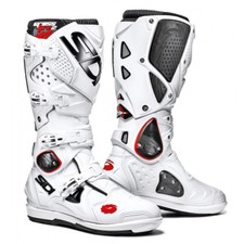 SIDI Crossfire 2 Srs Motocross MX Enduro Moto Stivali Bianco/Bianco