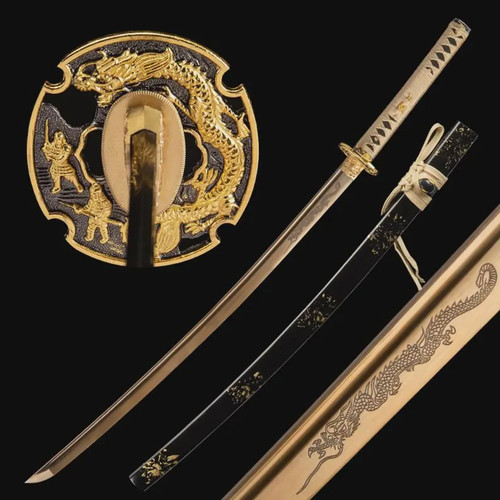 Katana drago dorato - katana,