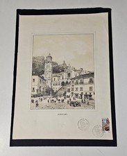 STAMPA AMALFI GIORNO DI EMISSIONE 29/05/1985-EDIZ.REGATA REPUBBLICHE MARINARE