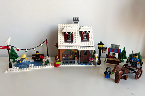 Lego winter village bakery - village,