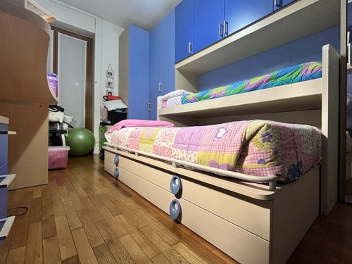 Letto castello estraibile - letto,